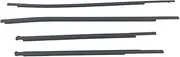 4pcs Weatherstrip Window Door Belt Moulding Seal Compatible with Toyota Hilux Revo 4 Doors Pickup Double Cab Models 2015-2021