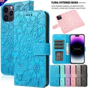 For iPhone 16 15 14 13 12 11 Pro Max 8 Wallet Case Leather Magnetic Flip Cover