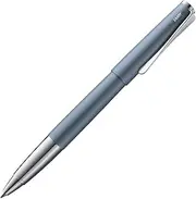 Lamy 1234857 Studio Rollerball Pen 366 - Timeless Glacier Rollerball Pen Stainless Steel and Propeller Clip - M Line Width