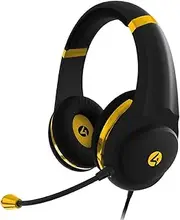 4Gamers - Gaming Headset - Xbox, PS4/PS5, Switch, PC - Glass Edition - Black/Gold