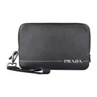 在飛比找蝦皮商城優惠-PRADA SAFFIANO TRAVEL藍字壓印LOGO防