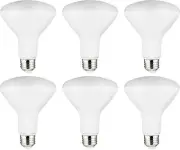 6Pack BR30 LED Bulbs, Dimmable Indoor Flood-Light, 10.5W(65W), 6500K, 800LM, E26