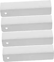 Ciieeo Secure Stairway Door Gate Groove Fittings 4 Pack Pet Gate Safety Groove Reinforcement