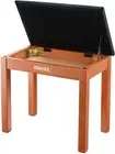 Donner DDP-80 Piano Keyboard Bench + Storage Bookcase Comfortable Sturdy Stool