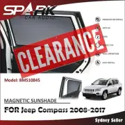 AD MAGNETIC CAR WINDOW SUN SHADE BLIND MESH REAR DOOR FOR JEEP COMPASS 2008-2017