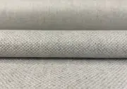 2 yards Herman Miller Bellano Pearl Light Gray Soft Woven Wool Upholstery Fabric