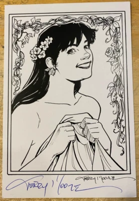 Terry Moore signed 4x6 Comic Art Print: STRANGERS IN PARADISE Francine!