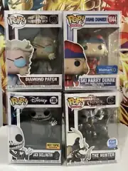 Funko Pop Set Of 4 With Pop Protectors