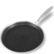 Crepe Pan Nonstick Honeycomb Dosa Pan Stainless Steel Kitchen Pancake Pan ♞