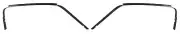Mustang Drip Rails Metal Fastback 1967 - 1968 - Dynacorn