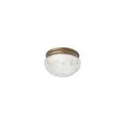 Westinghouse 6661000 Two Light Flush Mount Faceted Glass Ceiling Fixture