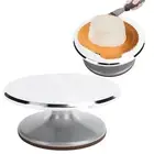 9in Cake Turntable Aluminum Alloy Rotating Cake Decorating Stand Cake Rack.