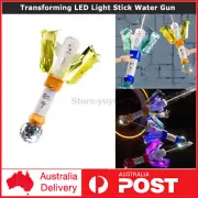 Transforming Device LED Light Stick Shape Water Gun Pool Summer Toy for Boy Gift