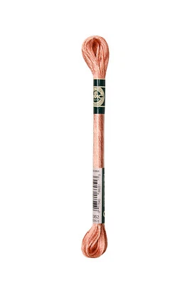 Box Of 6 Skeins Of Son to Embroider Satin DMC - Att 352 - Salmon