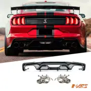 Shelby GT500 Style Bumper Bar Diffuser & Exhaust Tips for Ford Mustang FN 18-22