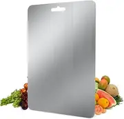 Medium Stainless Steel Cutting Board for Kitchen Countertops, 36 x 25cm - Non-Slip, Non-Stick, Dishwasher Safe - Ideal for Meat, Vegetables, Bread, and More