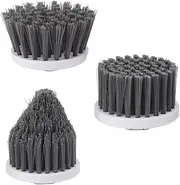 3PCS Electric Spin Scrubber Replaceable Brush for Cordless Scrubber Brush (Small Disc, Large Disc, Pointy)