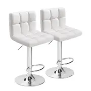 Bar Stools Modern Pu Leather Swivel Adjustable Hydraulic Bar Stool Square Cou...