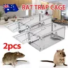 1Pair Rat Trap Humane Mouse Traps Pest Control Catcher Live Animal Bait Cage Box