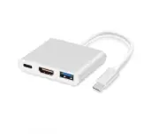 USB 3.1 Type-C Thunderbolt3 to HDMI Display Adapter Plus USB3.0 OTG Port USB-...