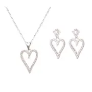 Gibson Gifts Equilibrium Mother/Mum Silver Necklace & Earrings Jewellery Set