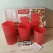 Manor lane flameless LED candle set with remote New