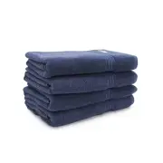 4pc Onkaparinga Flinders Premium Bathroom Towels 69x140cm Cotton 600GSM Denim