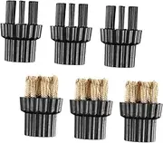 ROMISBABA Small Cleaning Brush Heads Brass Mop Brush Heads for Steam Cleaner for Cleaning Tools