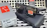 Ray Ban Sunglasses RB4194 601 53-17 Gloss Black W/ Dark Green G15 Lenses New