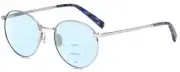 Elton John CHOPIN Unisex Multi-Focus Blue Light Glasses in Platinum Silver 50 mm