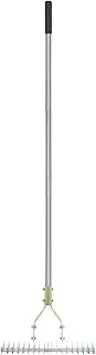 Dethatcher - Dethatching Garden Manual Dethatcher - Lawn Soil , Stainless Steel Metal Lawn Grass for Efficient Garden Maintenance