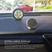 Car Digital Temperature Dashboard Clock Solar Auto Car Digital Thermometer Clock