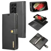 DG.Ming Samsung Galaxy S21 Ultra 5G Detachable Wallet Case Cover G998 [Black]