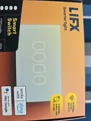 LIFX Smart Switch 4 Gang Button in-Wall Wi-Fi Smart Touch LFSWWHT4FUS