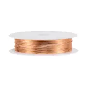24 Gauge Copper Wire 0.5mm Dia Light Brown Resistant Beading Wires 6.5M, 1 Roll