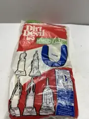 Genuine Dirt Devil Type U Vacuum Bag Swivel Glide Micro Fresh 3 PK NEW BAGS.