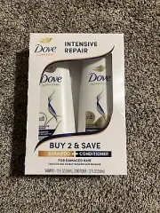 Dove Intensive Repair Strengthening Shampoo and Conditioner, 12 oz 2 Count