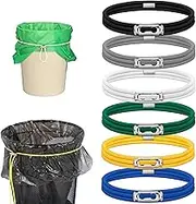 Garbage Can Bands Cord Lord Design Adjustable Large Trash Can Rubber Bands Fits 8-33 Gallon Trash Cans Multifunction Bands Litter Box Bands for Kitchen Tables Picnic Party(6pcs)