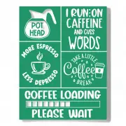 JavaArt Reusable Coffee Stencil Kit - Barista's Choice for Wood, Mug, Ceramic -