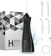 Water Flosser Picks for Teeth Cleaning and Flossing Cordless, IPX7 Waterproof 320ML Portable Water Flossers, 60-160PSI Electric Dental Water Floss Pick, Rechargeable Oral Irrigator for Home Travel