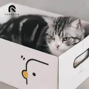 Purroom 39cm Cardboard Cat Pet Scratching Box Chick