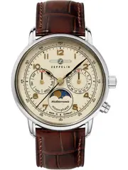 Zeppelin 96375 Brown Leather Womens Watch