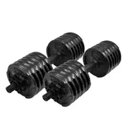 29.2kg Dumbell Weight Set - 45cm Pvc Bar + 24 X 2.5lbs Cast Iron Weight Plate