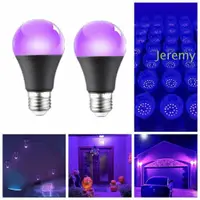在飛比找蝦皮購物優惠-Jeremy1 UV 紫色燈泡,360 發光鋁紫色黑色燈泡,