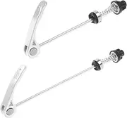 2pcs Quick Release Bike Wheel Hub Set for Mountain Bikes Front and Rear Clip Bolts Easy Install and Lever