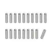 1.6x6mm Dowel Pins, 20pcs Round Head Flat Chamfered End Dowel Pin