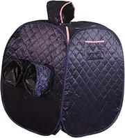 Generic Portable Personal Sauna Cabin for Home Relaxation, Dark Blue