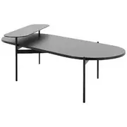 Rapidline Nido Oval Coffee Table 1200mm Black