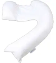Dreamgenii Pregnancy Support & Breastfeeding Pillow - White Cotton Jersey