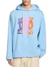 Sandro Graphic Oversized Pullover Hoodie